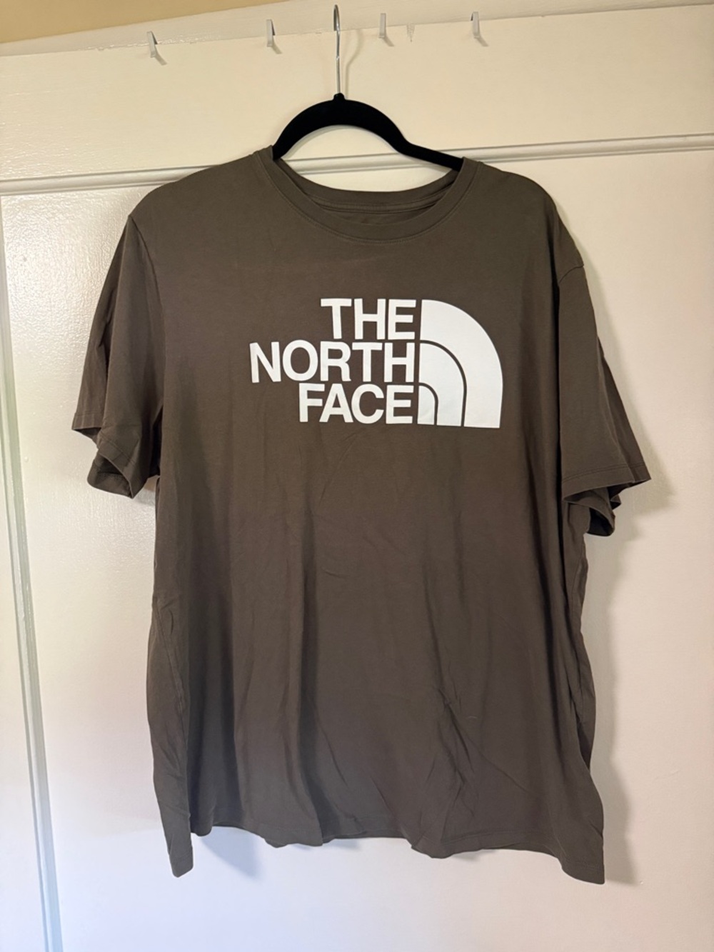 The North Face Olive Brown Short Sleeve Logo Tee